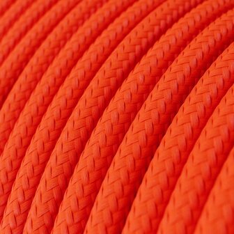 Strijkijzersnoer Rood (fluoriserend) - viscose | 10cm