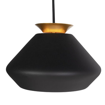 Moderne Hanglamp met 3 Pendels | Zwart met Goud