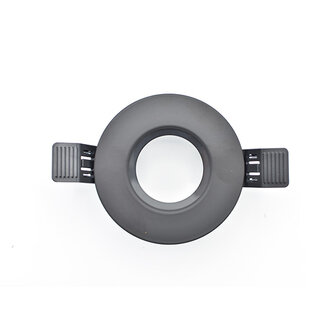 Led inbouw spot armatuur - zwart rond IP65 | Badkamer 90mm