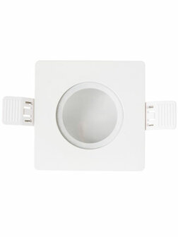 Led inbouw spot armatuur - Wit vierkant IP65 | Badkamer 90mm