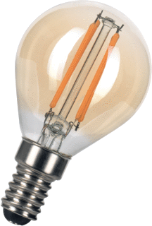 LED Filament kleine bol E14 4W 2200K Goud (G45) | Dimbaar