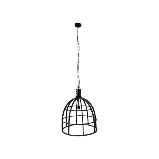 Hanglamp IRON &oslash;60x70 zwart metaal