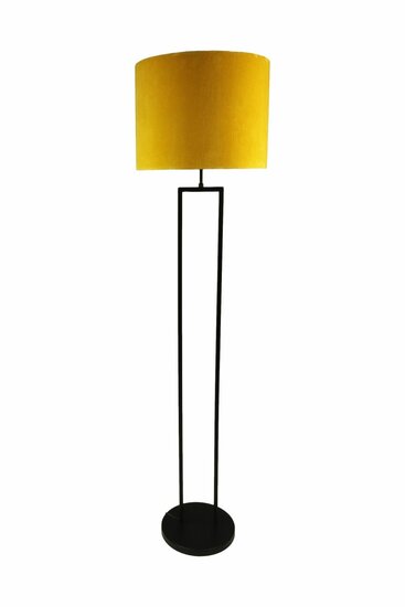 Standing Floor Lamp Black - 150 cm - Metal