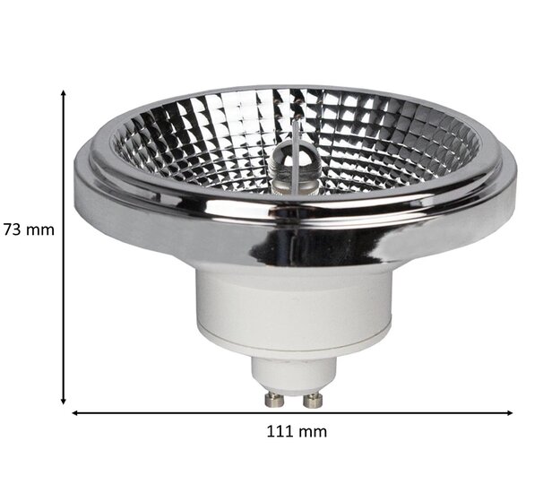 AR111 GU10 Led Spot 9W (680 Lumen) 1800-3000K Dim to warm