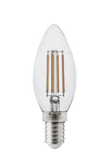 LED-Filament-Kerzenlampe E14 4W 2700K Klar