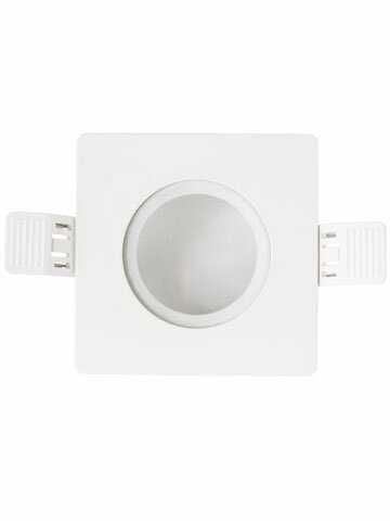 LED Inbouw Spot Armatuur - Wit Vierkant IP65 | Badkamer 90mm