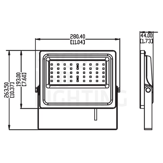 RGB-RF LED Floodlight 30W Black Housing