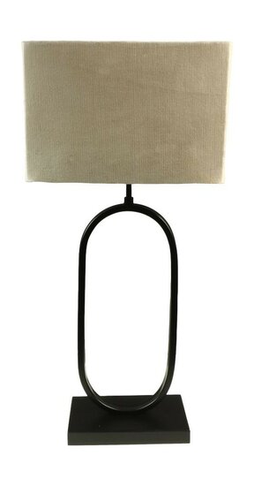 Square Lamp Shade 30x30x20 Warm Gray Fabric