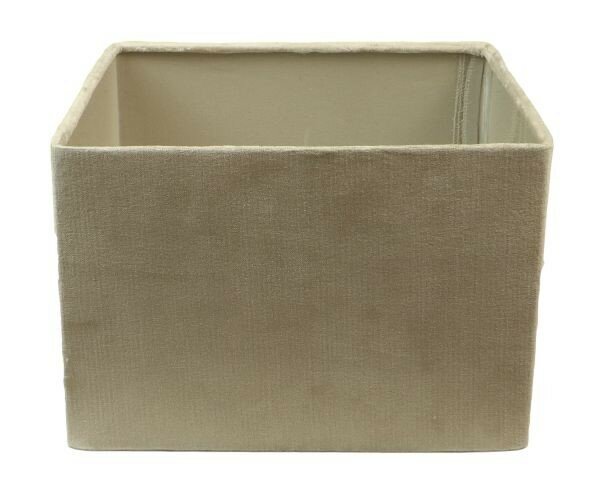 Square Lamp Shade 30x30x20 Warm Gray Fabric