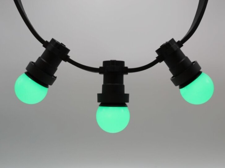 E27 Groene LED-lamp 45mm 1W van Polycarbonaat