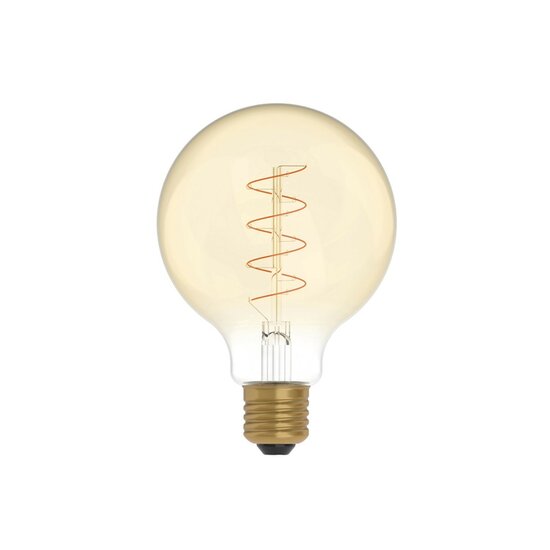 LED Gouden Gloeilamp Carbon Lijn Spiraal Filament Globe G95 4W 250Lm E27 1800K Dimbaar - C06