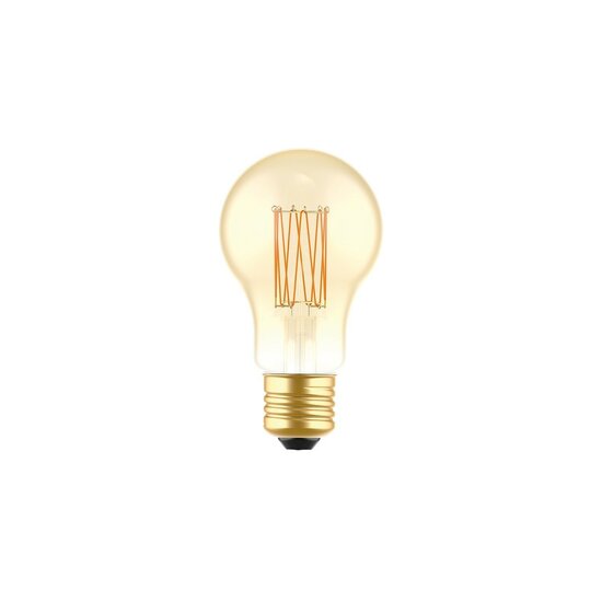 LED Gouden Gloeilamp Carbon Lijn Filament Kooi Druppel A60 7W 640Lm E27 2700K Dimbaar - C53