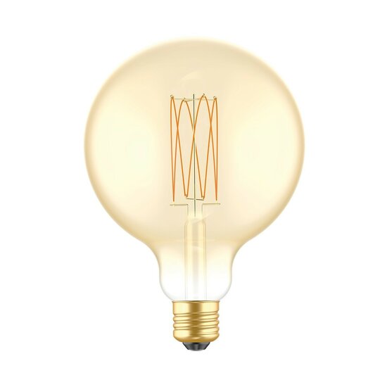 LED Gouden Gloeilamp Carbon Lijn Filament Kooi Globe G125 7W 640Lm E27 2700K Dimbaar - C56