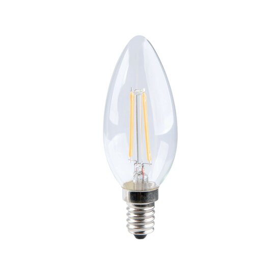 LED Oliva Transparant 6W E14 2700K Gloeilamp