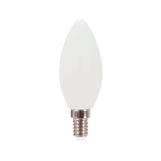 LED Oliva Melkglas 6W E14 2700K Gloeilamp