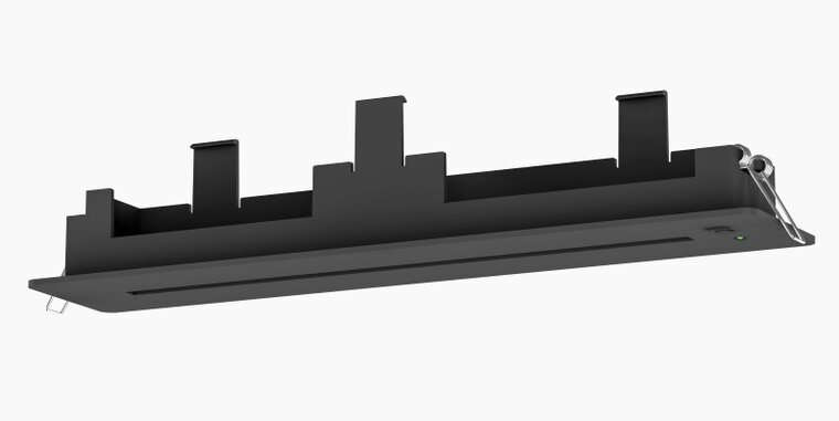 Inbouw Noodverlichting met Auto-Test en Pictogrammen, Zwart