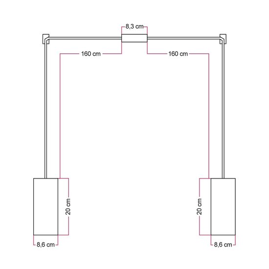 Hanglamp  afmeting