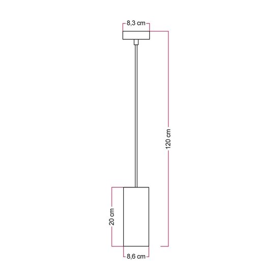 E27 Fitting with Wooden Lampshade Holder &ndash; Includes Ceiling Plate and Cable