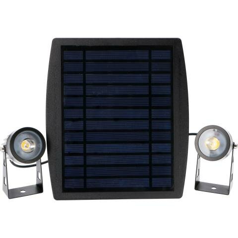 Solar Tuinlamp 140lm 3000K Zwart met IP65 Beveiliging samen