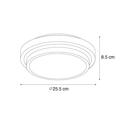 E27 fitting plafondlamp maten