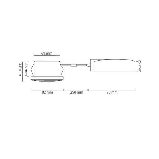 Led inbouwspot EXTRA DUN - Zwart 5W | Dimbaar