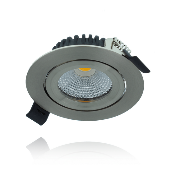 LED Einbaustrahler EXTRA D&Uuml;NN &ndash; Silber 5W | DimmbAR