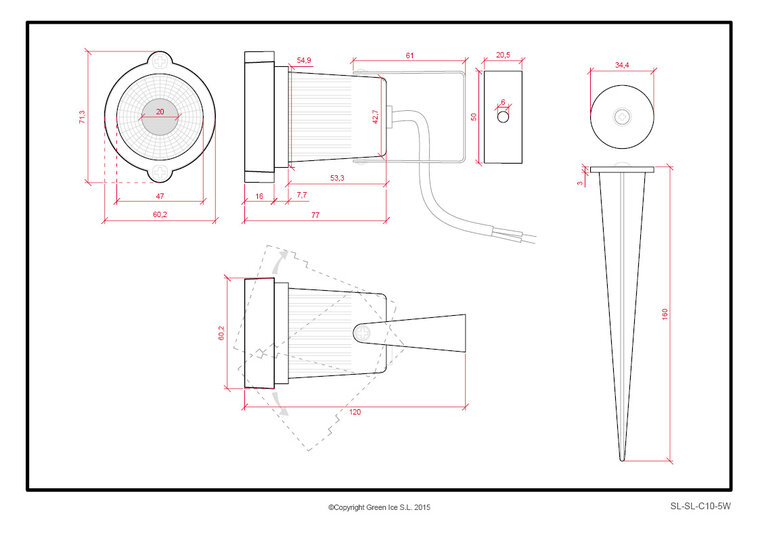 LED Tuinspot 5W 2700K 450lm | Incl. Grondpin