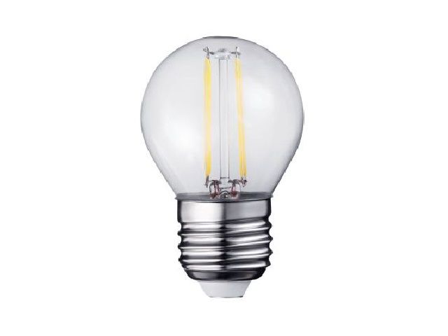 LED Filament kleine bol E27 2W 2200K Helder (G45)