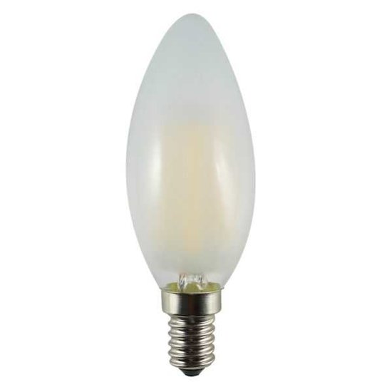 LED Filament Kaarslamp E14 2W 2700K Mat | Dimbaar