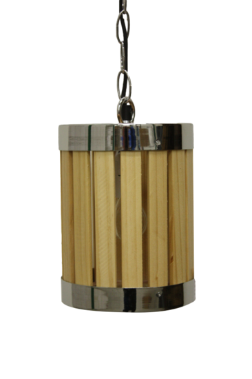 Hanglamp Hout Barrel 20Cm