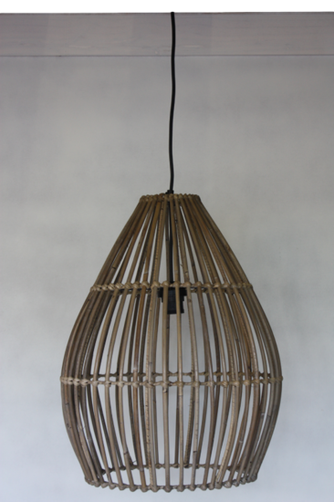 Hanglamp Hout Koboo Ovaal 51Cm HSM