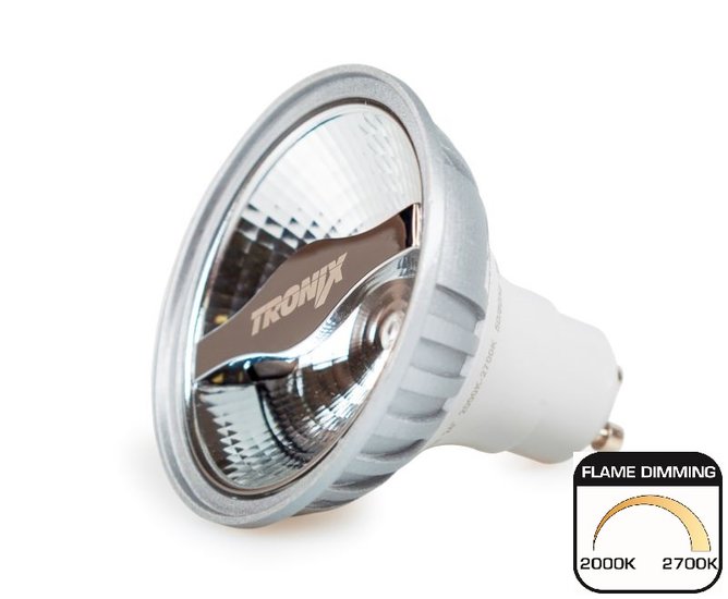 LED Spot AR70 6W 2000-2700K 24&deg; GU10 Dimbaar