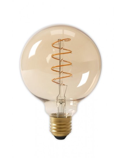 LED Globe Spiral E27 4W 2200K (G95) | Dimmable