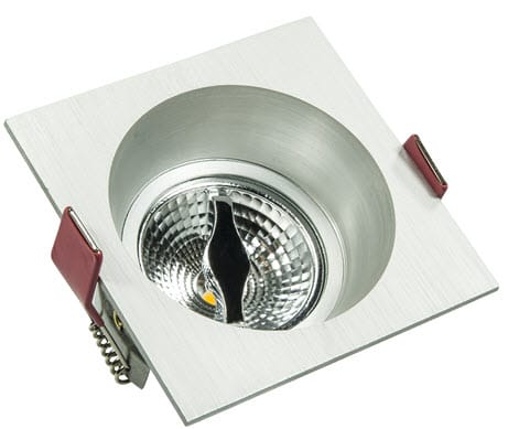 Led inbouw spot armatuur - Vierkant Aluminium | Verzonken