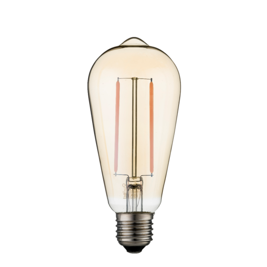 Dimbare led lamp E27 2W 2700K GOLD (ST64)