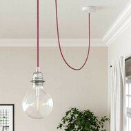 Strijkijzersnoer ThatsCreatief+ fuchsia hanglamp