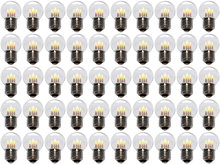 50 stuks LED Lamp E27 1W G45 Warm-wit 2700K - speciaal voor prikkabel bulk