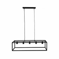 Hanglamp Fremont 5-lichts - 100x25 - Gepoedercoat zwart