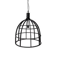 Hanglamp IRON &oslash;60x70 zwart metaal kap