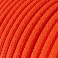 Strijkijzersnoer Rood (fluoriserend) - viscose | 10cm