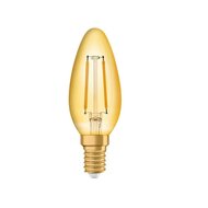 LED Filament-Kerzenlampe E14 2W 2200k GOLD