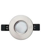 Led Inbouw Spot Armatuur - Chroom Rond IP65 | Badkamer 90mm