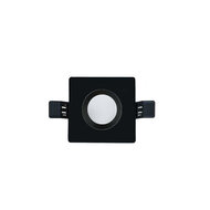 LED Inbouw Spot Armatuur - Zwart Vierkant IP65 | Badkamer 90mm