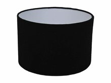 Round Lamp Shade &oslash;32x20 Black Jute/Wool