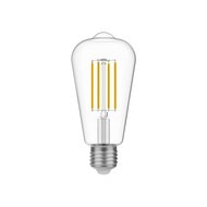 LED Gloeilamp Transparante Edison ST64 7W 806Lm E27 3500K Dimbaar - N02