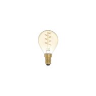 LED Gouden Gloeilamp Carbon Lijn Gebogen Spiraal Filament Mini Globe G45 2,2W 136Lm E14 1800K Dimbaar - C02