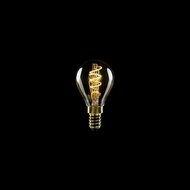 LED Gouden Gloeilamp Carbon Lijn Gebogen Spiraal Filament Mini Globe G45 2,2W 136Lm E14 1800K Dimbaar - C02