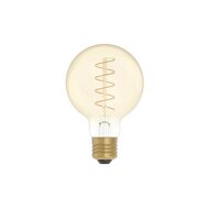 LED Gouden Gloeilamp Carbon Lijn Gebogen Spiraal Filament Globe G80 4W 250Lm E27 1800K Dimbaar - C05