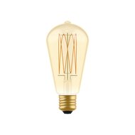 LED Gouden Gloeilamp Carbon Lijn Filament Kooi Edison ST64 7W 640Lm E27 2700K Dimbaar - C54