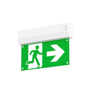 LED Nooduitgangsbord Opbouw Klein Wit met Pictogram